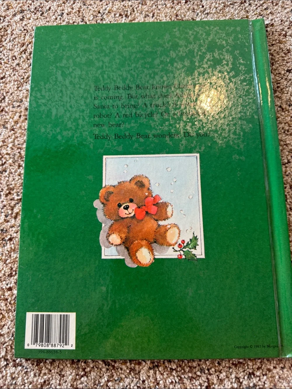 Vintage Merry Christmas Teddy Beddy Bear by Don E. Plumme